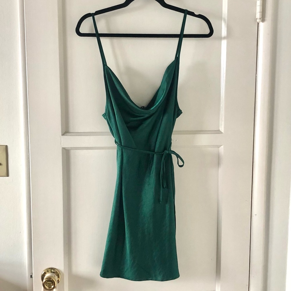 Green Slip Dress